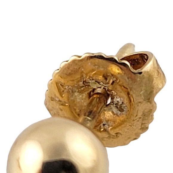 Vintage 14K Yellow Gold Triangle Dangle Earrings #13203 - Picture 4 of 6